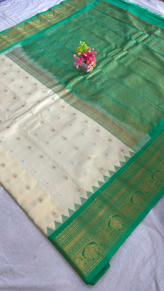 Gadwal Pure Silk Traditional Big Border PL Sarees S1-30-08-24