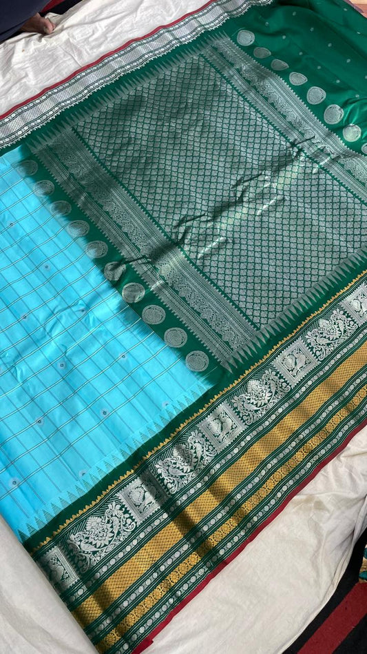 Gadwal Pure Silk Traditional Big Border PL Sarees S1-26-09-24