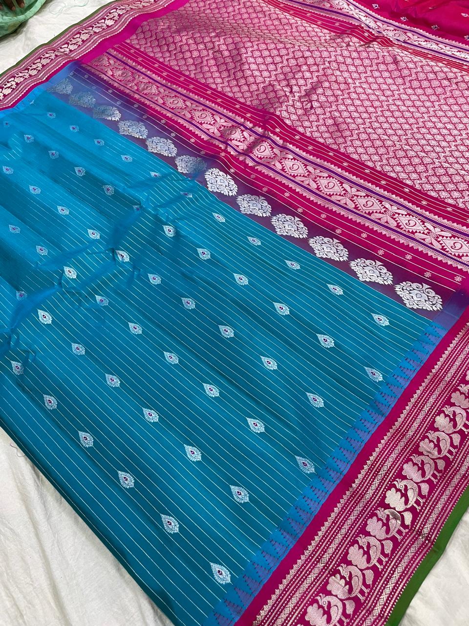 Gadwal Pure Silk Traditional Big Border PL Sarees S1-15-01-25