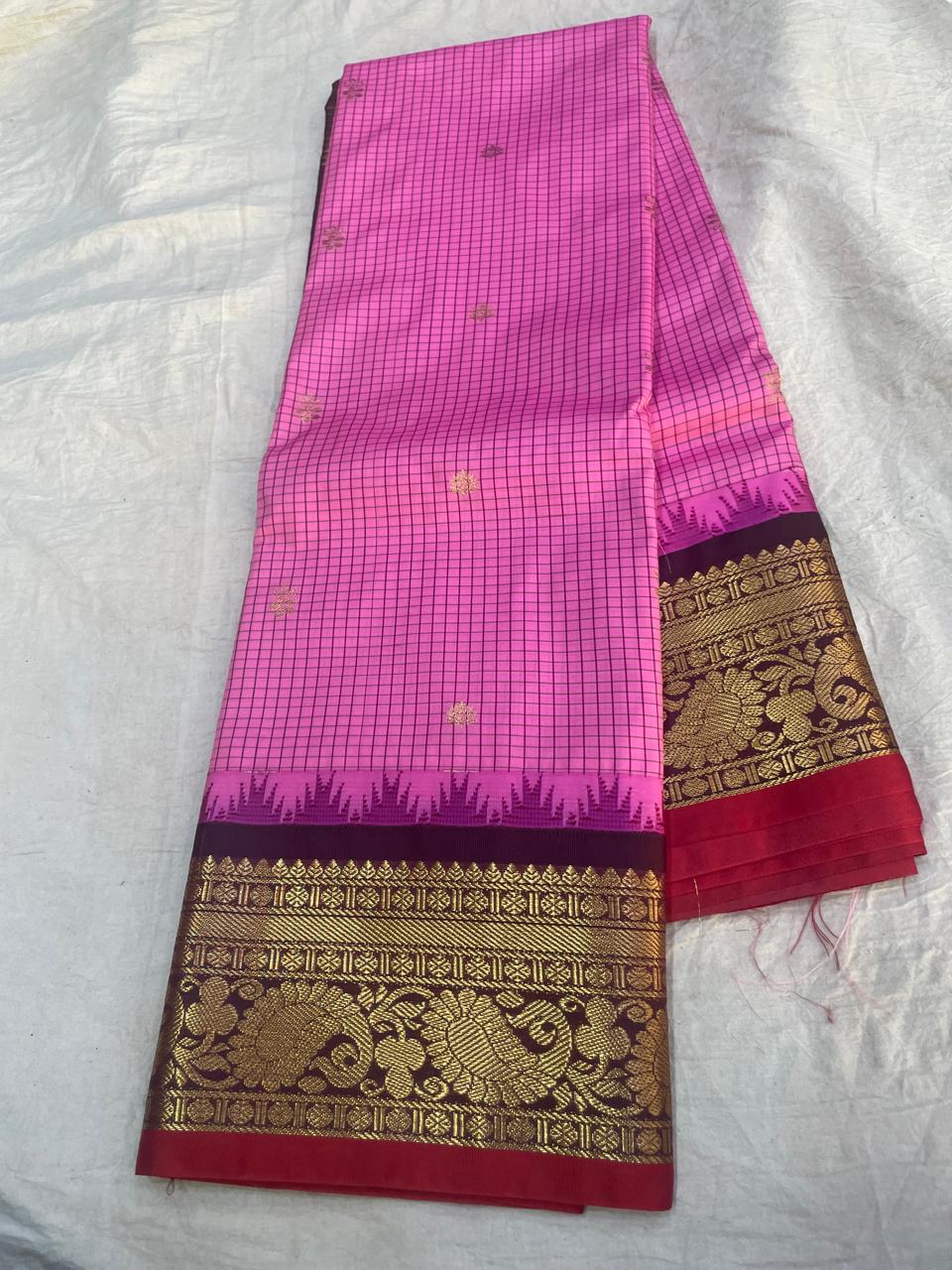 Gadwal semi pattu  Small Board with checks 05-02-25