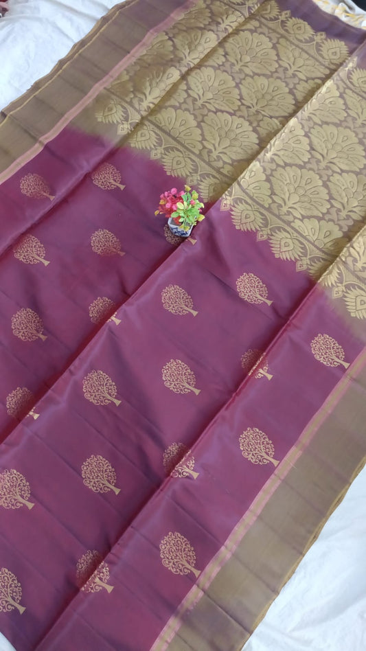 Gadwal Pure Soft Silk Sarees With Blouse Sarees 060325 S1