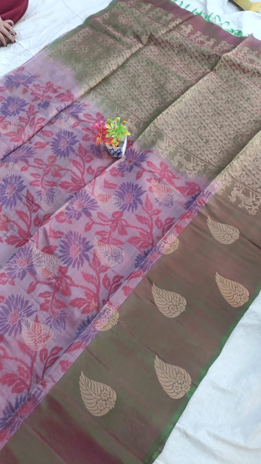 Gadwal Pure Soft Silk Sarees With Blouse Sarees 060325 S1