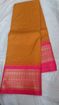 Gadwal Mixed silk Butta Medium size Border With Blouse Sarees 110325 S1