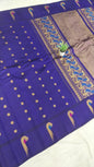 Gadwal Pure Pattu Handloom Munniya Border With Blouse sarees 230325 S1