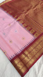 Gadwal pure Pattu Butta Handloom sarees  With Blouse Sarees 260325 S1