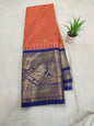 Gadwal Mixed Silk Kanchi Border With Blouse Sarees 010425 S1
