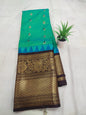 Gadwal Mixed Silk Kanchi Border With Blouse Sarees 010425 S1
