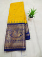 Gadwal Mixed Silk Kanchi Border With Blouse Sarees 010425 S1