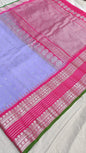 Gadwal pure sliver jerry Kanchi Border Sarees 010525 S1`