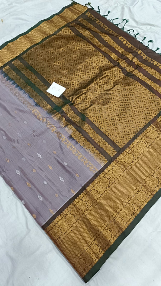Gadwal self Pure Handloom saress with Blouse 010825 B S2