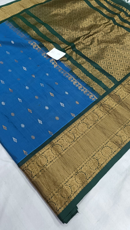 Gadwal self Pure Handloom saress with Blouse 010825 B S2