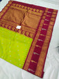 Gadwal pure pattu border Butta with blouse sarees 030825 S2 B
