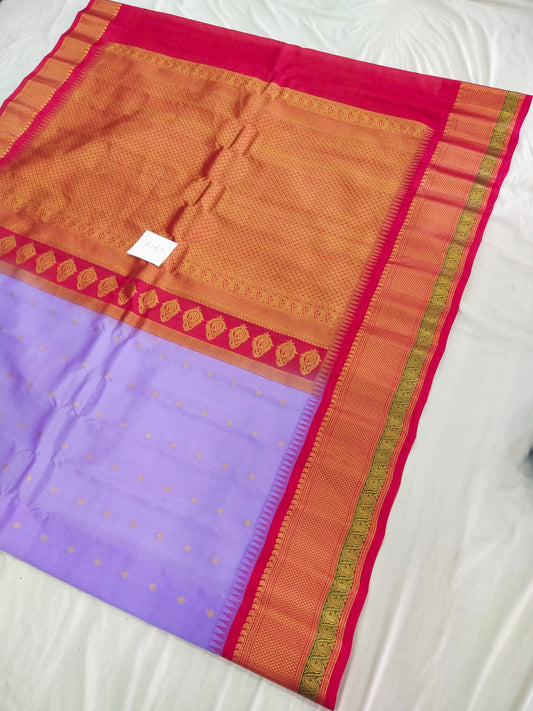 Gadwal pure pattu Butta with blouse sarees 030825 S2 B