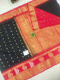 Gadwal semi pattu Meena butta with blouse sarees 060825 S2 B