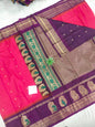 Gadwal semi pattu Meena butta with blouse sarees 060825 S2 B