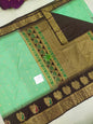 Gadwal semi pattu Meena butta with blouse sarees 060825 S2 B