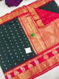 Gadwal semi pattu Meena butta with blouse sarees 060825 S2 B