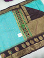 Gadwal semi pattu Meena butta with blouse sarees 060825 S2 B