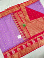 Gadwal semi pattu Meena butta with blouse sarees 060825 S2 B
