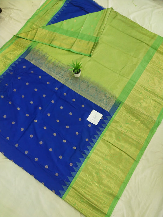 Gadwal Semi Kanchi Big Border with Blouse Sarees 080825 S2 B