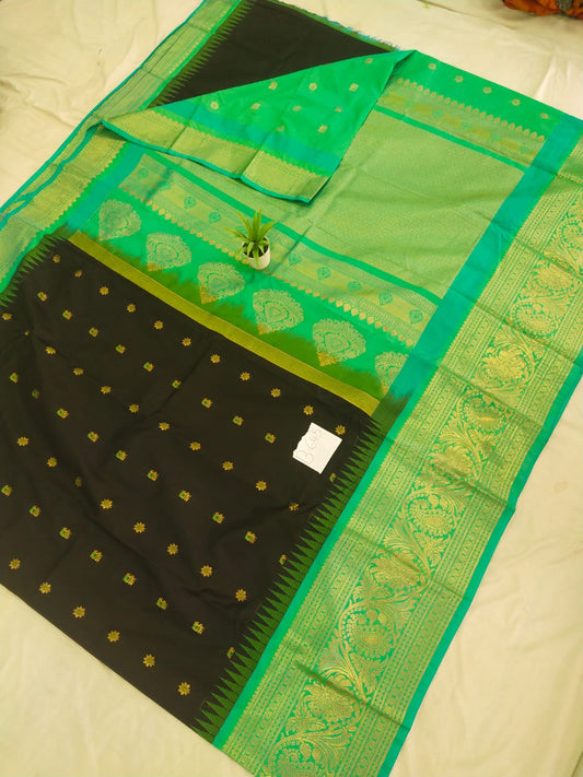 Gadwal Semi Kanchi Big Border with Blouse Sarees 080825 S2 B