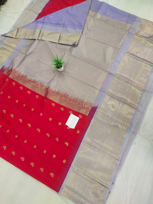 Gadwal Semi Kanchi Big Border with Blouse Sarees 080825 S2 B