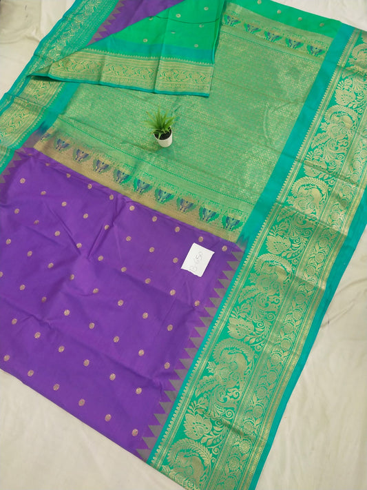 Gadwal Semi Kanchi Big Border with Blouse Sarees 080825 S2 B