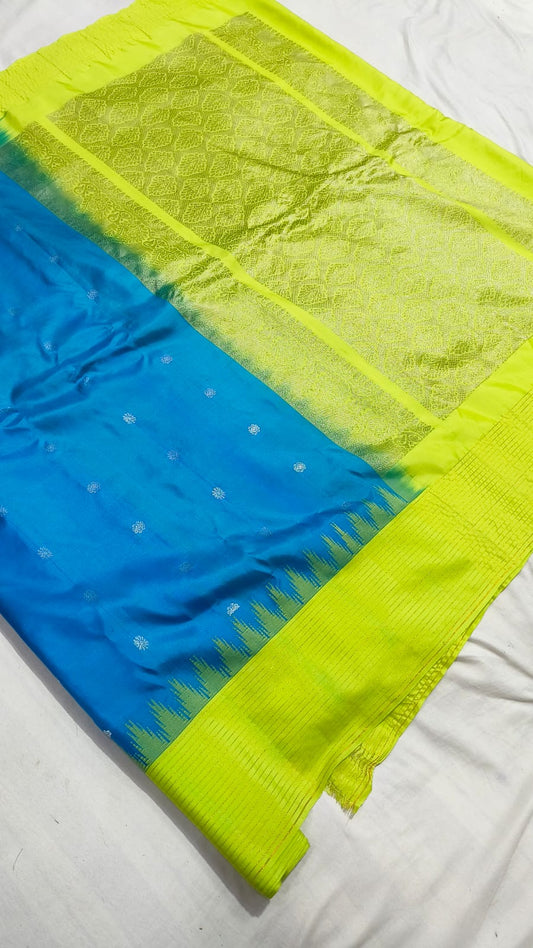 Gadwal Pure Pattu Border Lines With Blouse Sarees S1 260825