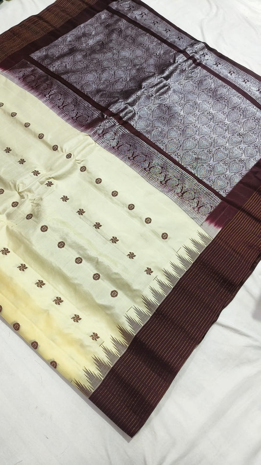 Gadwal Pure Pattu Border Lines With Blouse Sarees S1 260825