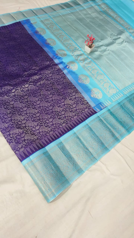 gadwal pure pattu vintage broket sarees