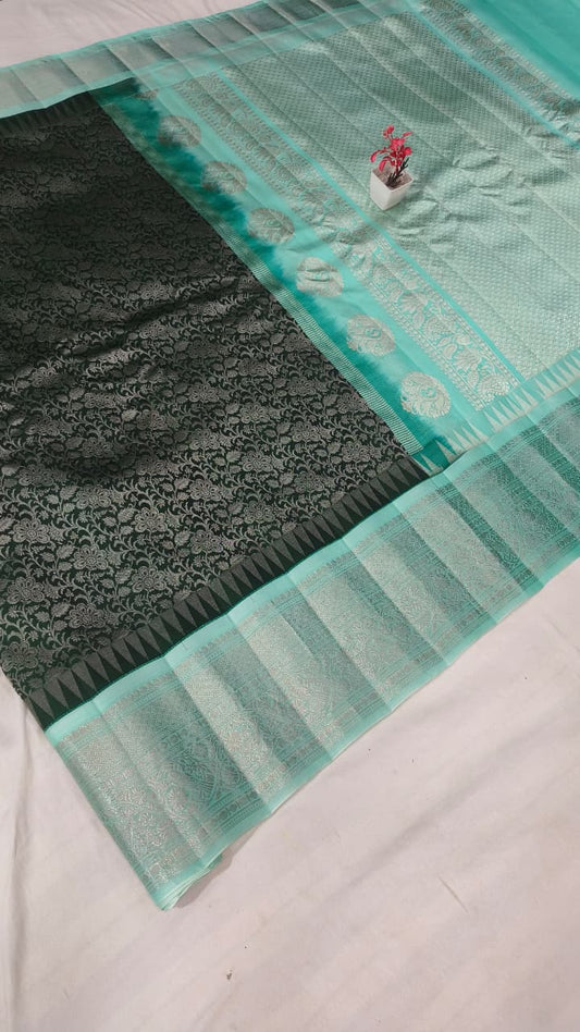 gadwal pure pattu vintage broket sarees