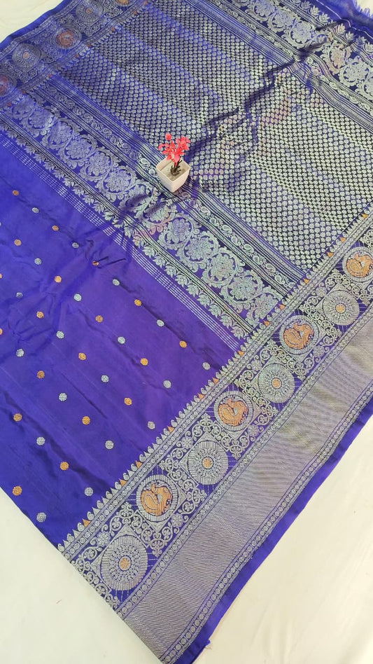 Gadwal pure pattu turning boder HL W/B