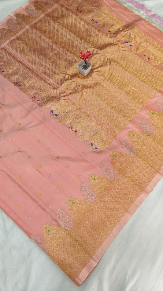 Gadwal pure pattu turning boder HL W/B