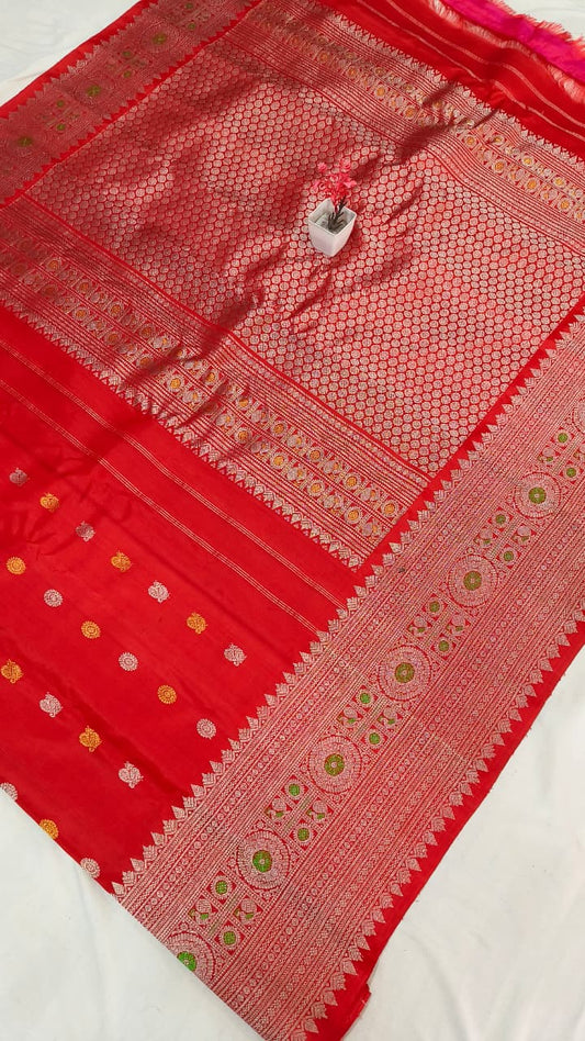 Gadwal pure pattu turning boder HL W/B