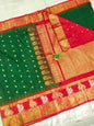 Gadwal Semi Pattu Boder Meena Butta with Blouse Sarees 011125