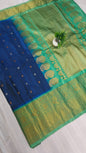 Gadwal pure pattu Butta kanchi Border  with Blouse kuttu H/L  sarees 251025