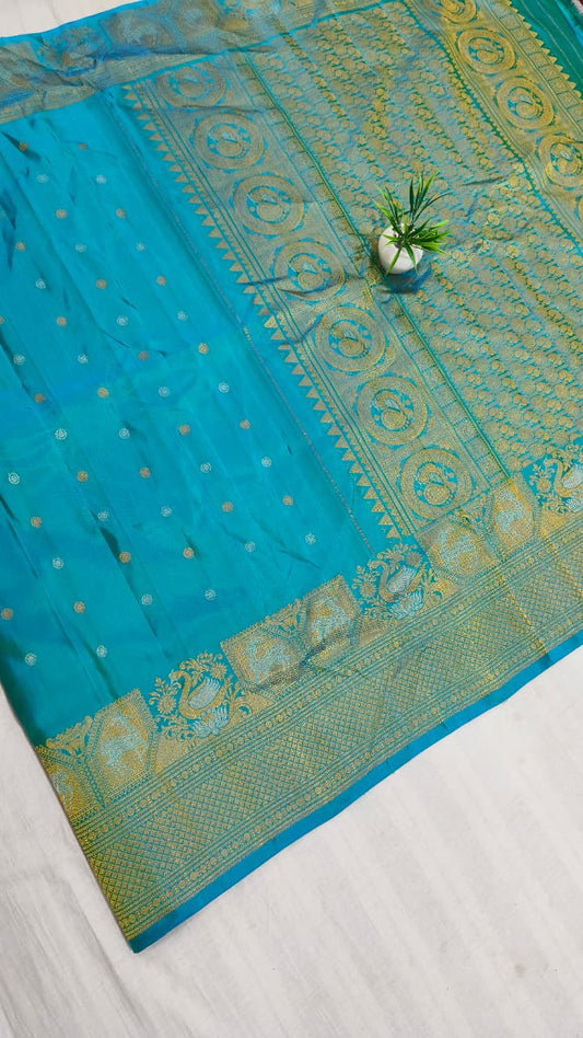 Gadwal pure pattu turning boder HL W/B