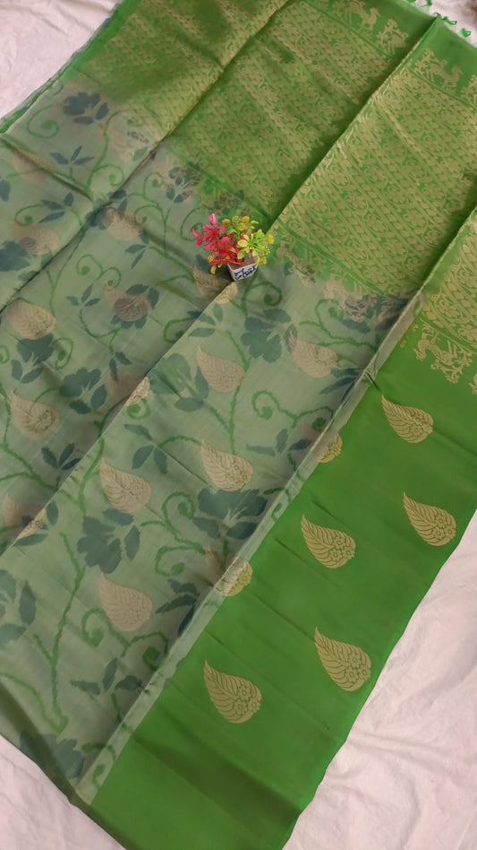 Gadwal Pure Soft Silk Sarees With Blouse Sarees 060325 S1