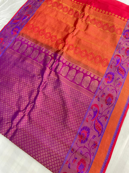 Gadwal pure pattu broket Sarees 08-08-2024