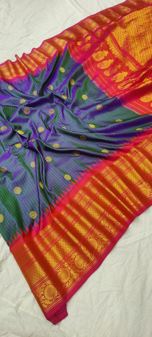 gadwalhandloompure silk kuttu border-44