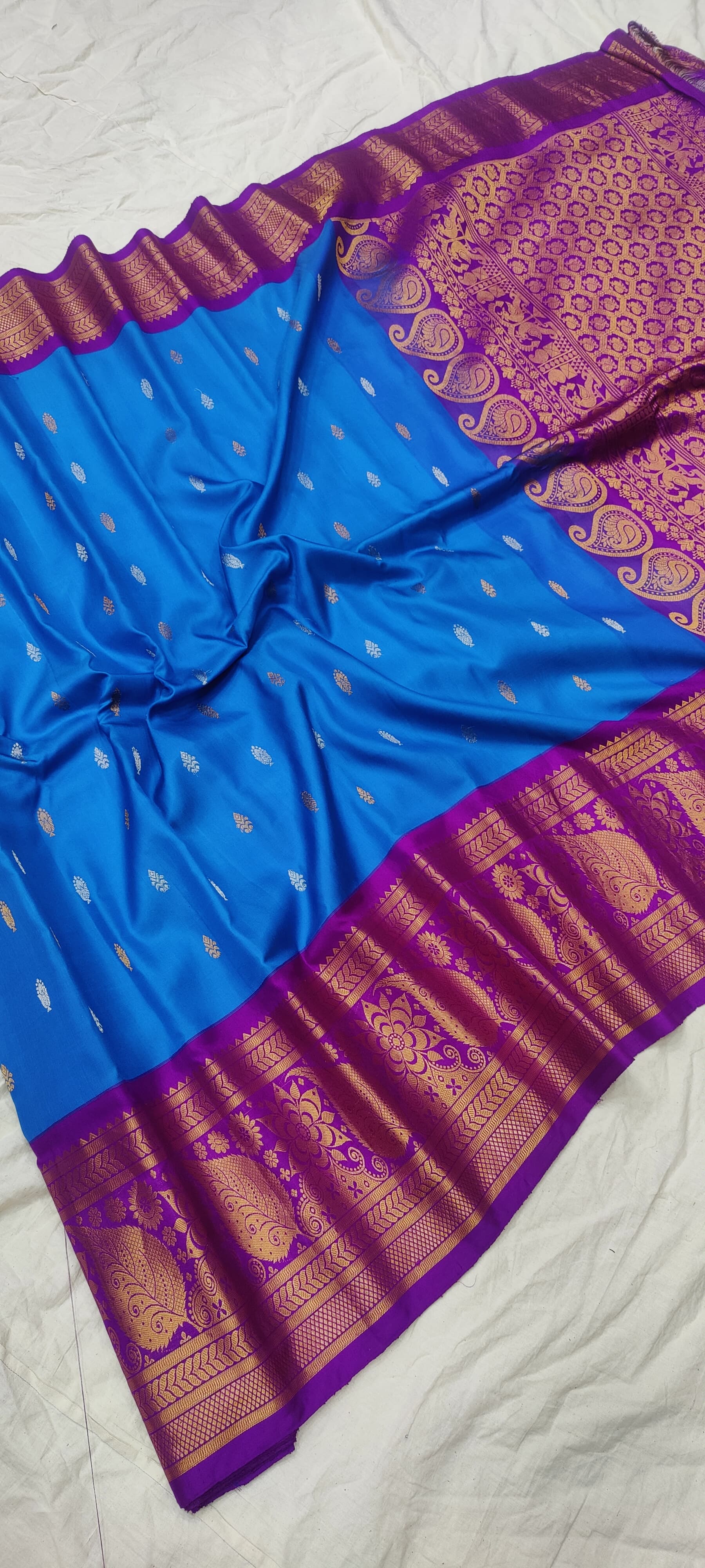 gadwalhandloompure silk kuttu border-52