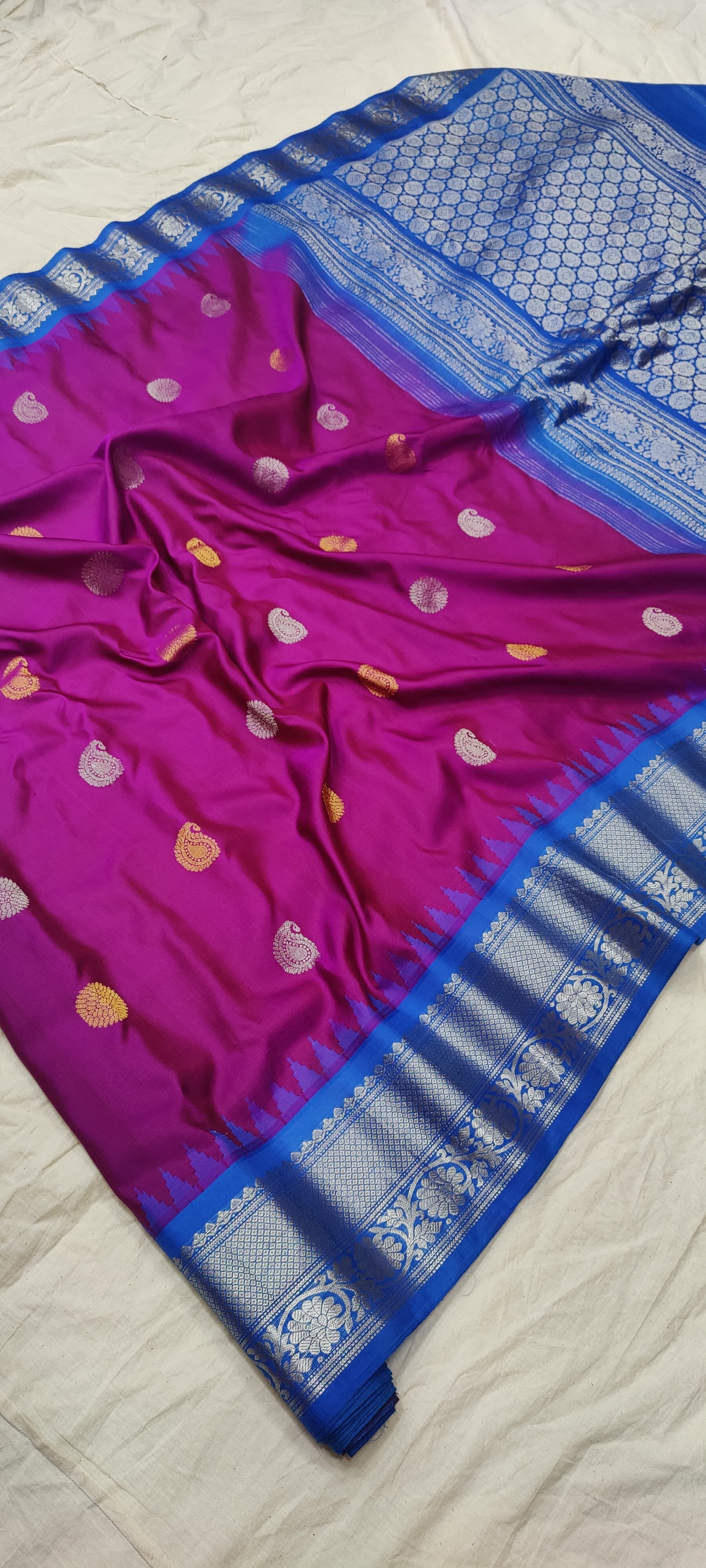 gadwalhandloompure silk tradtional border-11