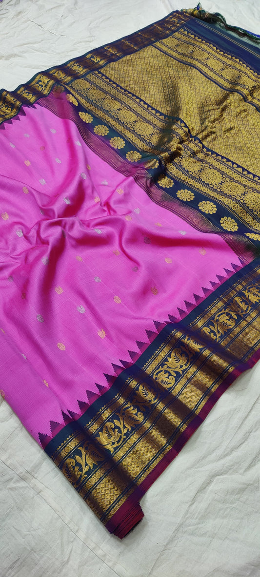 gadwalhandloompure silk tradtional border-16