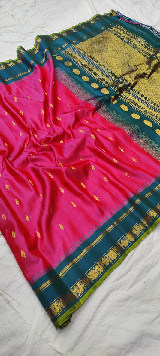 gadwalhandloompure silk tradtional border-20