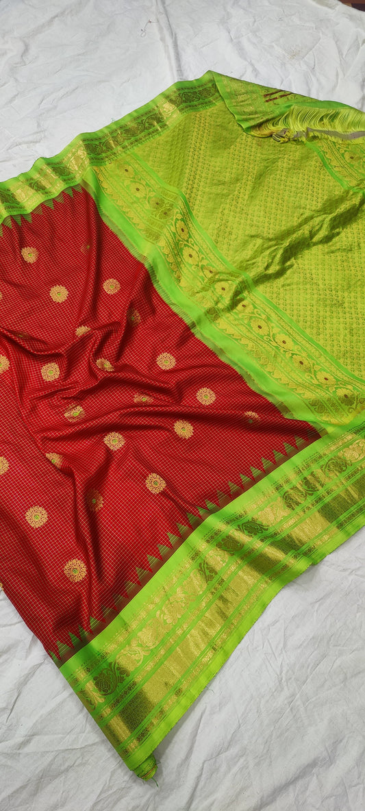 gadwalhandloompure silk tradtional border-21