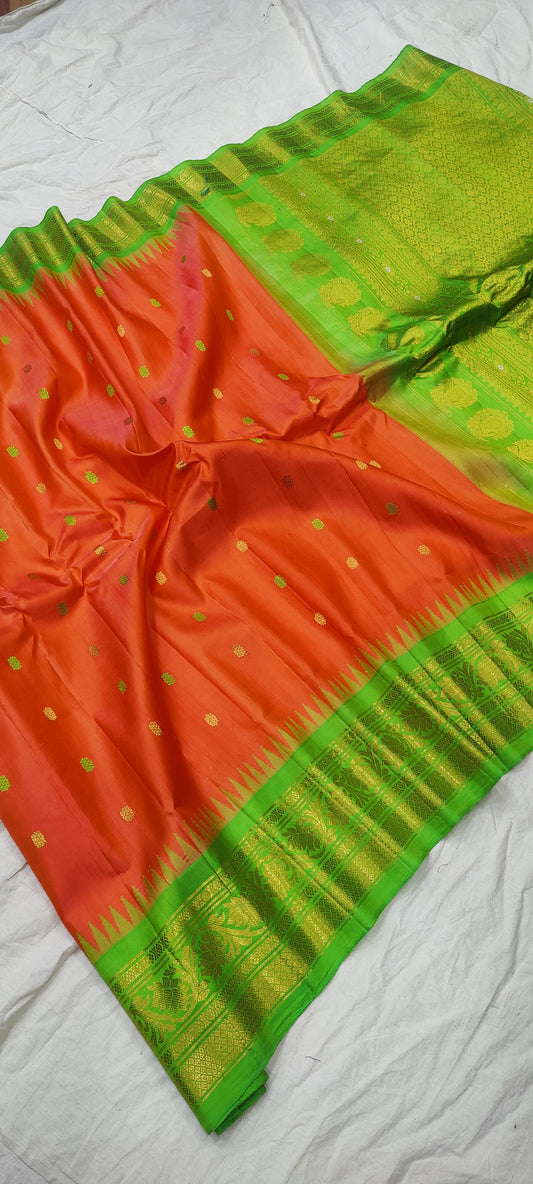 gadwalhandloompure silk tradtional border-25