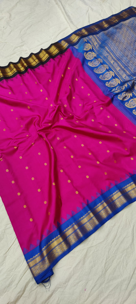 gadwalhandloompure silk tradtional border-4