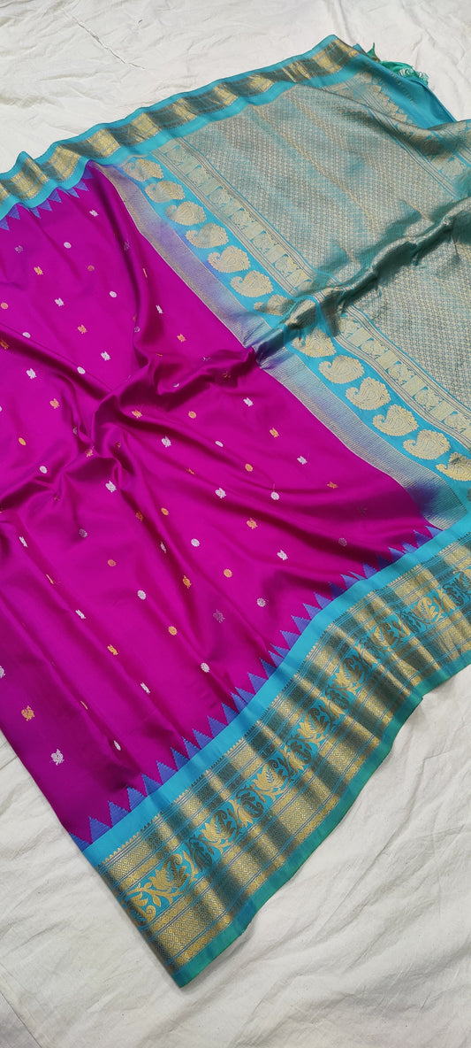 gadwalhandloompure silk tradtional border-5