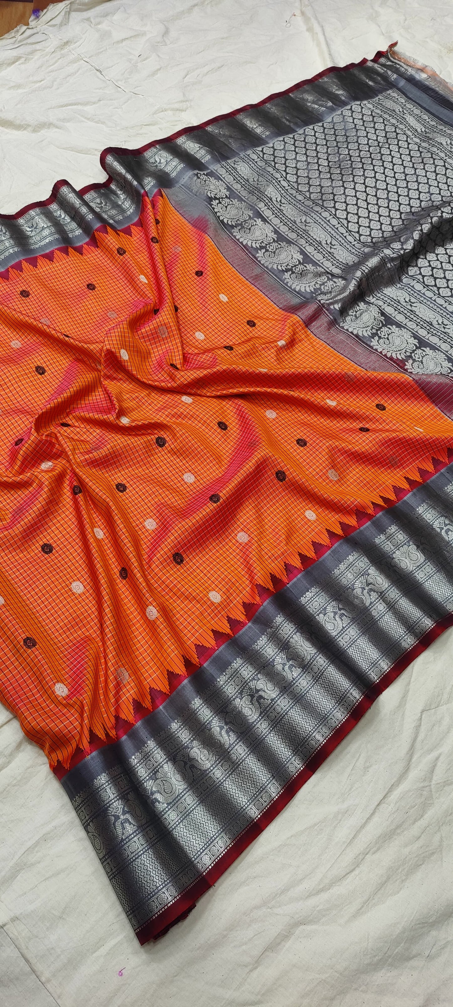 gadwalhandloompure silk tradtional border-6