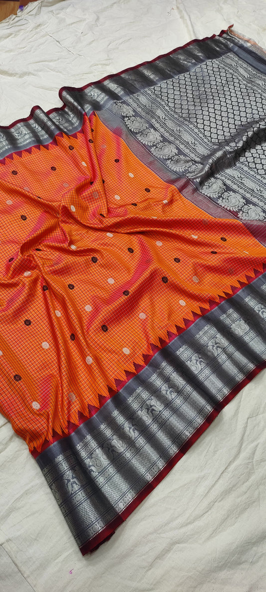 gadwalhandloompure silk tradtional border-6